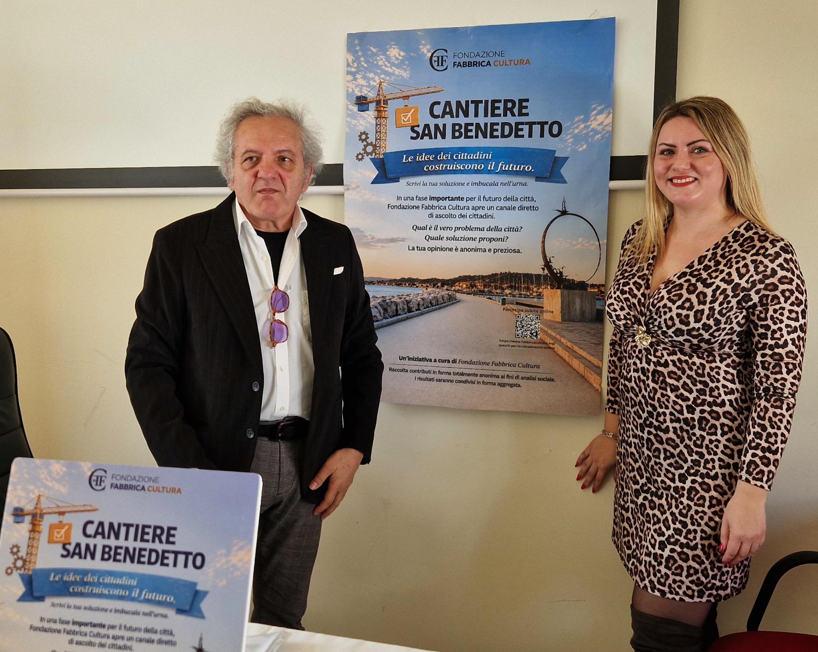 'Fondazione Fabbrica Cultura' lancia la campagna d'ascolto con 'Cantiere San Benedetto'