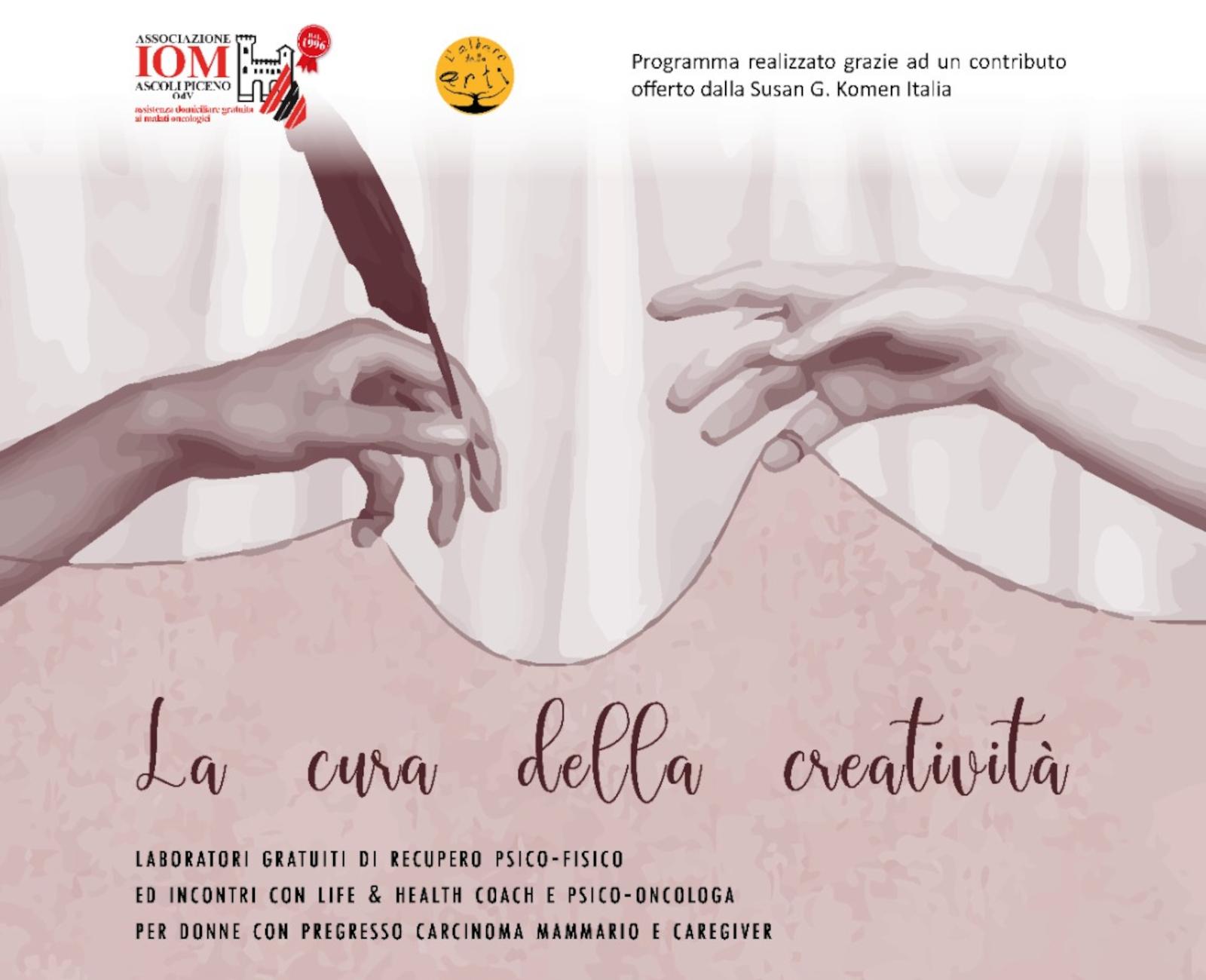 La cura della creatività: al via i laboratori di recupero psico-fisico per donne con pregresso carcinoma mammario e care giver oncologico