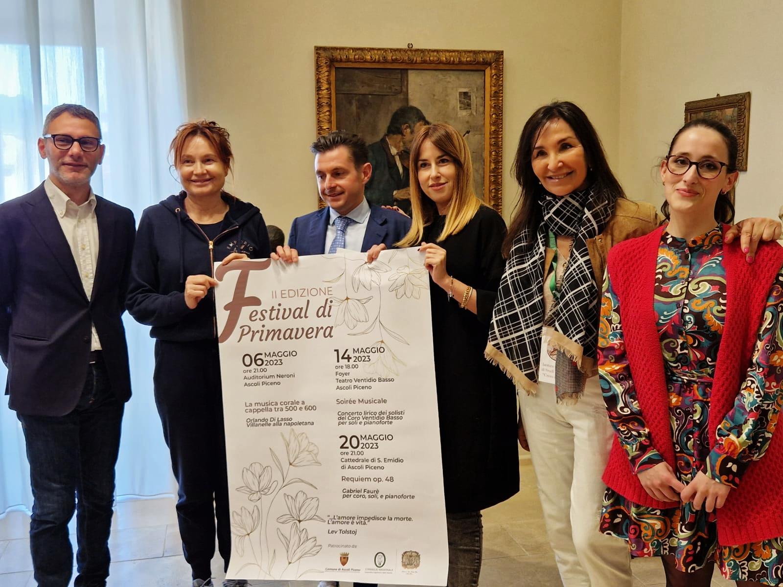 Al via la seconda edizione del Festival di Primavera dal 6 al 20 maggio con il Coro del Ventidio Basso e il pianista Alessio Falciani