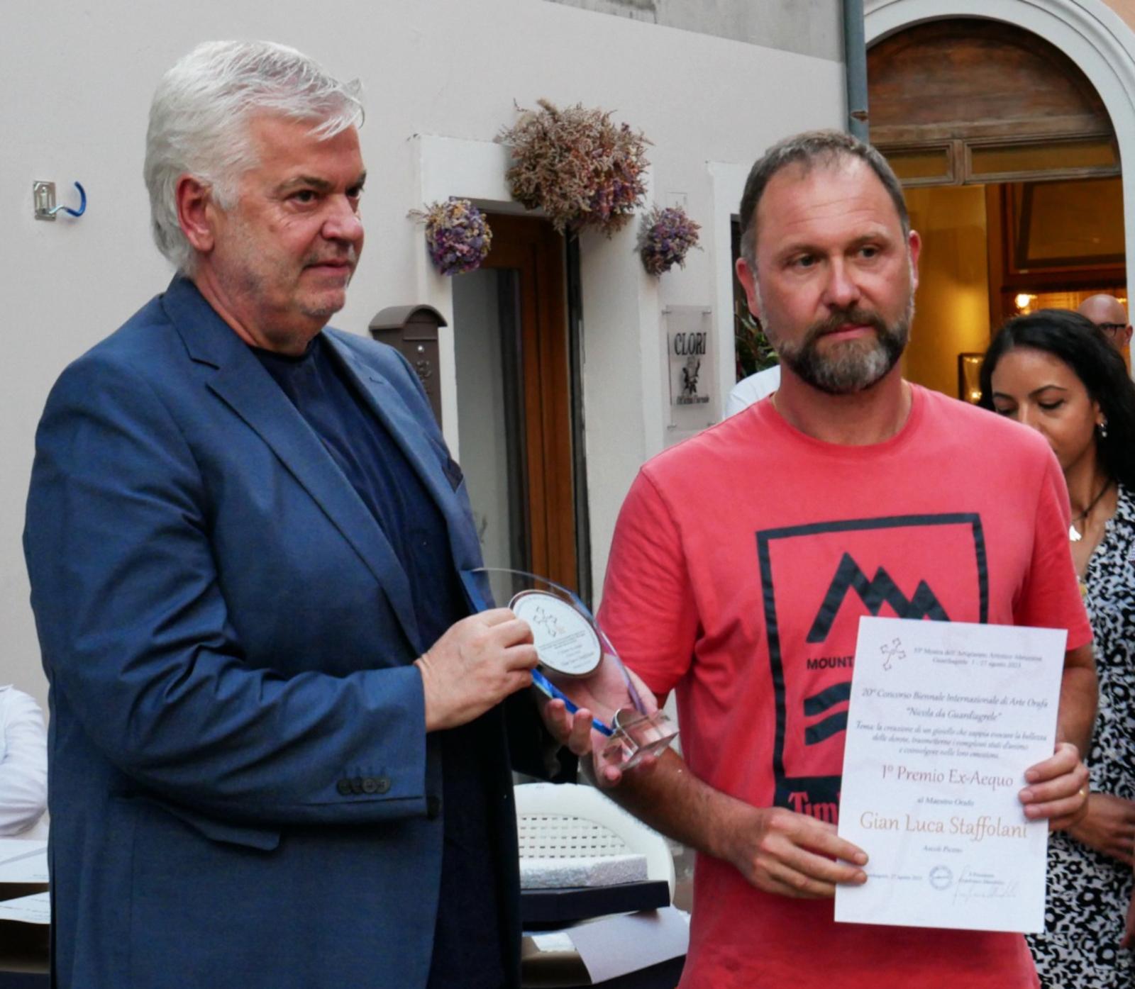 Il Maestro orafo Gianluca Staffolani vince il 20° Concorso Biennale Internazionale di arte orafa 'Nicola da Guardiagrele'