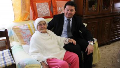 Oggi Cossignano festeggia una nonnina centenaria