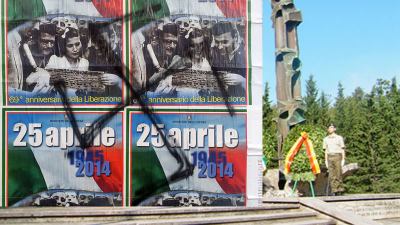 Imbrattate con svastiche i manifesti del 25 Aprile