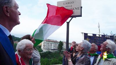 Laura Boldrini inaugura Largo delle Partigiane Picene