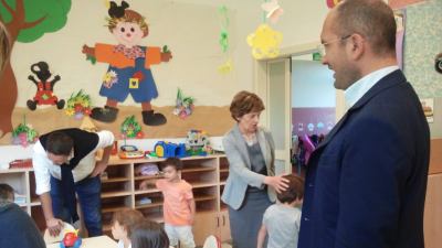 Primo giorno di scuola con Sindaco