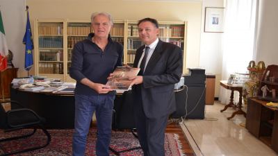 Il Presidente Celani saluta il nuovo Comandante dei Vigili Del Fuoco