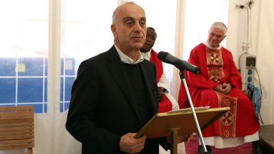 I Vigili del fuoco hanno festeggiato in anteprima ad Arquata del Tronto Santa Barbara