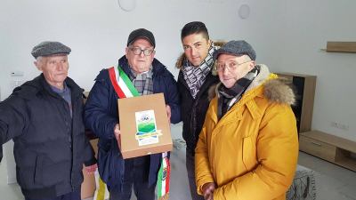 'Picenochebello', consegnati i cesti alle famiglie nelle casette di Uscerno