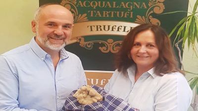 Trovato ad Acqualagna un tartufo bianco da mezzo chilo. Partenza con il botto per la stagione del tuber magnatum pico